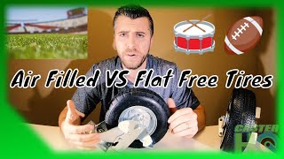 Flat Free Tires vs Air Filled Pneumatic Tires For Casters Carts and Equipment  Detailed Guide [upl. by Choong626]