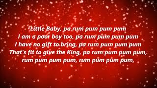 The Little Drummer Boy Lyrics [upl. by Abehshtab]