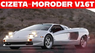 1991 CizetaMoroder V16T The Forgotten Hypercar [upl. by Johppa]