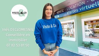 Inès DECLOMESNIL votre conseillère en immobilier à CourseullessurMer  Visite amp Co [upl. by Attenauqa]