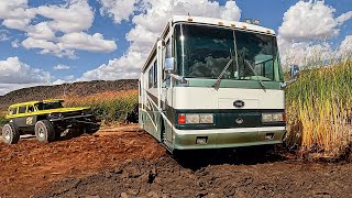 35000lbs RV Stuck In The MUD PIT At Sand Hollow [upl. by Packer]