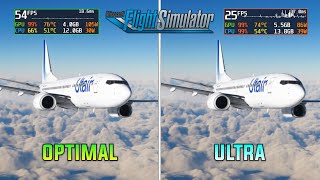 Microsoft Flight Simulator All graphics settings Compared  Best settings ✈ [upl. by Eedyaj]