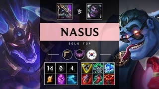 Nasus Top vs Dr Mundo Perfect KDA Legendary  KR Master Patch 1418 [upl. by Kcinnay]