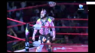 Rey Mysterio vs Myzteziz Mistico  Sin Cara  Entrada  Entrance Triplemania 23 XXIII [upl. by Tartaglia]