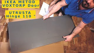 How To Assemble Fast Kitchen IKEA METOD Door and UTRUSTA Hinge 110 ° VOXTORP example Step by Step [upl. by Ynetsed]