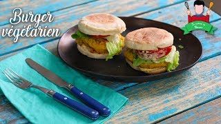 Recette burger vegetarien à la galette de pois chiche [upl. by Florri639]