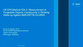 US EPA Method 5242 Measurement of Purgeable Organic Compounds in Drinking Water [upl. by Anesor]