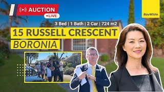 Live Auction  15 Russell Crescent Boronia [upl. by Wilcox]