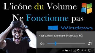 LICONE DE VOLUME DANS LA BARRE DES TACHES NE FONCTIONNE PAS SUR WINDOWS 1011 [upl. by Madanhoj]