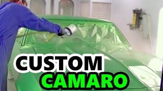 Custom Candy Euphoria A Full Car Paintjob Transforming the 68 Camaro into a Green Candy Dream [upl. by Sewel]