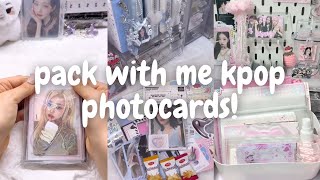 ✨ packing kpop photocards 46 asmr tiktok compilation  minsbymon [upl. by Posner]