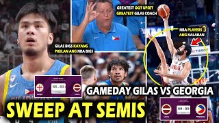 Gilas Sweep at Semis Kai Sotto at Fajardo kaya ang NBA Bigs GAMEDAY GILAS VS GEORGIA Best Coach [upl. by Anirtek948]