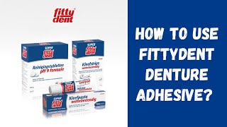 Fittydent Waterproof Denture Adhesive Cream 40g [upl. by Suoirrad]