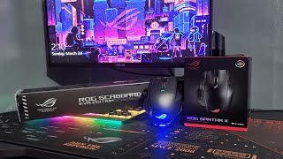 Unboxing ROG SCABARD II EVA amp ROG SPATHA X  Premium Gaming Mousepad and Mouse Revealed [upl. by Fiona]