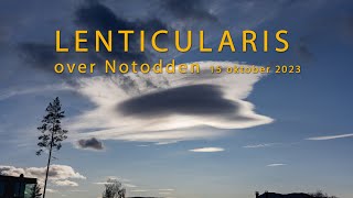 10x speedup av en lenticularis over Notodden 15 oktober 2023 [upl. by Tien]