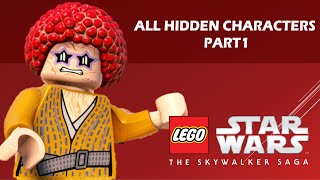 ALL HIDDEN Characters PART 1  Lego Star Wars The SkyWalker Saga [upl. by Trixy]