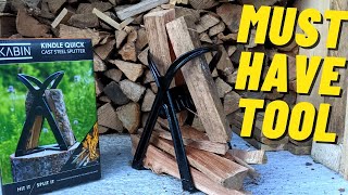 Fast amp Easy Kindling Splitter  KABIN Kindle Quick Log Splitter  Manual Splitting Tool Review [upl. by Mord]