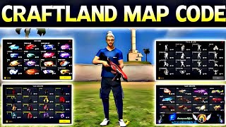 New Craftland Map Code 🥵  Map Reviews  FREE FIRE 🔥 CRAFTLAND NEW MAP CODE  E CREATION 💀🔚 [upl. by Winther]