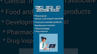 Scope for pharmacy course 🧪📉💊pharmacy pharmacist medicalstudent [upl. by Ococ]