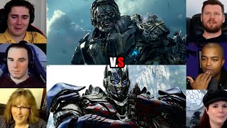 Optimus Prime vs LockDown  Final Battle  Age of Extinction  Reaction Mashup  transformers [upl. by Ellehsor]