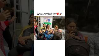 Epic Reactions Of Girls😍Singing In Metro🔥singing shorts trendingshorts youtubeshortsindia [upl. by Naida]