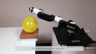 Sensorless collision detection for robotic arm with ROS 2 [upl. by Hightower605]