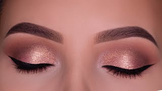 Bronzed Glowy Special Occasion Eye Makeup Tutorial [upl. by Allrud535]