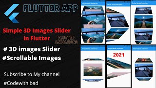 How To Implement 3D image Slider in Flutter  3D Images in flutter  Flutter Animations [upl. by Agbogla921]