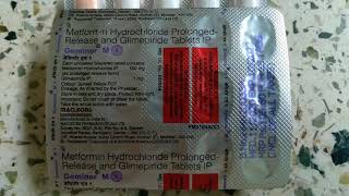 Glimepiride and Metformin Hydrochloride tablets  Geminor M1 tablet [upl. by Retswerb]