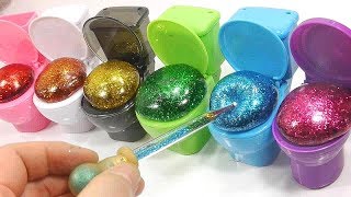 Jouets WC BRILLANTS PAILLETTES Slime [upl. by Esinej186]