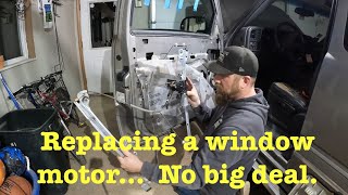 Window motor replacement on a 19992007 ChevyGMC pickup [upl. by Adile]