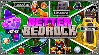 🔮BETTER ON BEDROCK ADDON GUÍA COMPLETA Para MINECRAFT PEBEDROCK 121  ADDON PACK 121 [upl. by Lesirg]