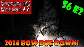 NY Bow Big Doe Down Deer Hunting in NY 10324 deerhunting hunting S6E2 [upl. by Etnor]