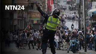 Protestas en Venezuela de miles de ciudadanos que no aceptan el resultado del CNE a favor de Maduro [upl. by Lentha]