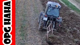 Oranje sa novim traktorom  Deutz Fahr 5 Series 5DF  Zimsko oranje kukuružnjaka  Vocarski traktor [upl. by Slemmer]