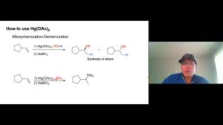 Lecture Video Ch8 8 Alkoxymercuration Demercuration [upl. by Enyleuqcaj]