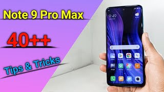 Redmi Note 9 Pro Max Tips And Tricks  Best 40 Hidden Features [upl. by Aindrea]