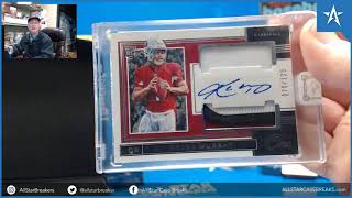 Kyler Murray RPA Auto RC amp Carson Wentz Patch Auto 115  2019 Panini One Football Hobby Box Break [upl. by Brynne191]