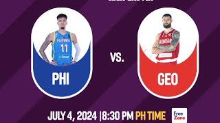 LIVE FIBA GILAS PILIPINAS VS GEORGIA LIVE COMMENTARY [upl. by Stelle407]