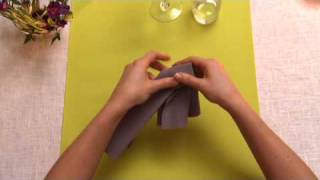 Napkin folding from Duni  Knot [upl. by Tiossem]