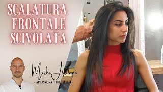 Scalare i Capelli nella parte Frontale SCIVOLANDO con la Forbice 💎 [upl. by Dominica]