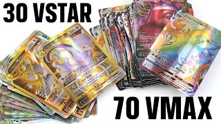 Opening Pokemon Cards Box of 70 Vmax 30 Vstar [upl. by Kreit]