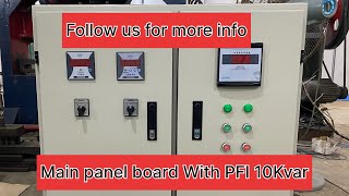 Main panel board with PFI 10Kvar For Any type of order and visit contact us on 03024023833 [upl. by Murdocca761]