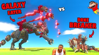 GALAXY EATER Challenges BONE BREAKER in Animal Revolt Battle Simulator with SHINCHAN CHOP UNDEFEATED [upl. by Rofotsirk939]