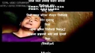 Priyasi Timro Yaad Karaoke Music Track Mahesh Thulung [upl. by Alliuqa]