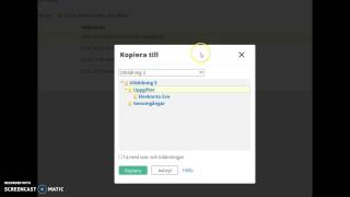 Kopiera mellan kurser [upl. by Ecinom]