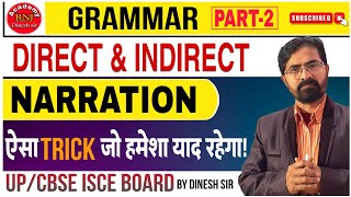 Direct And Indirect Speech Part 2  Person Change In Narration  Rnj Academy by Dinesh Kumar rnj [upl. by Cordula409]