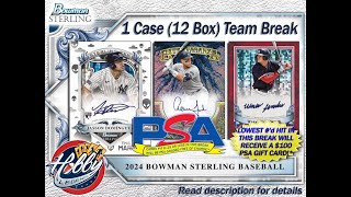 PSA 1010 DAY EVENT  2024 Bowman STERLING 1 Case 12 Box Team Break 1 eBay 101024 [upl. by Lasiaf]