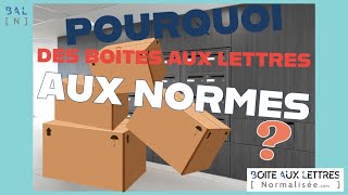 Pourquoi des boîtes aux lettres aux normes La Poste [upl. by Earlene]