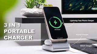 Discover 3 In 1 Portable Charging  Matrix 3In1 Universal Magnetic Charging Dock [upl. by Enneibaf]